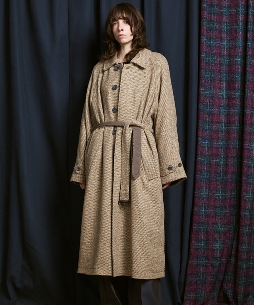 UNISEX》【Italian Dead Stock Fabric】Prime-Over Balmachan Coat