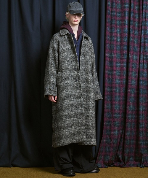 UNISEX》【Italian Dead Stock Fabric】Prime-Over Balmachan Coat