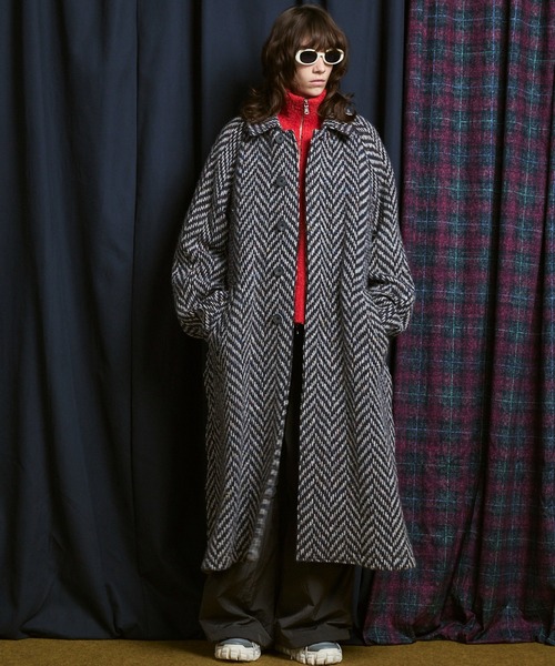 UNISEX》【Italian Dead Stock Fabric】Prime-Over Balmachan Coat