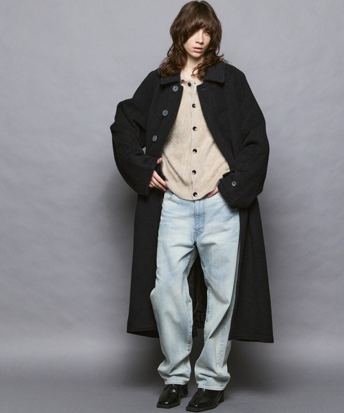 UNISEX》【Italian Dead Stock Fabric】Prime-Over Balmachan Coat