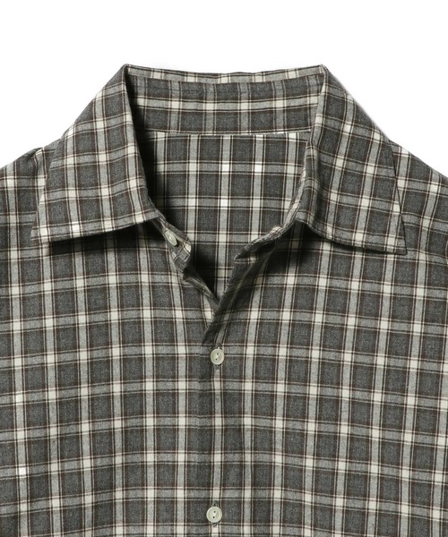 ESTNATION（エストネーション）の「ESTNATION / コットンフランネル ブラウンチェックシャツ（シャツ/ブラウス・メンズ・モカ・X-LARGE/LARGE）」の3枚目の写真