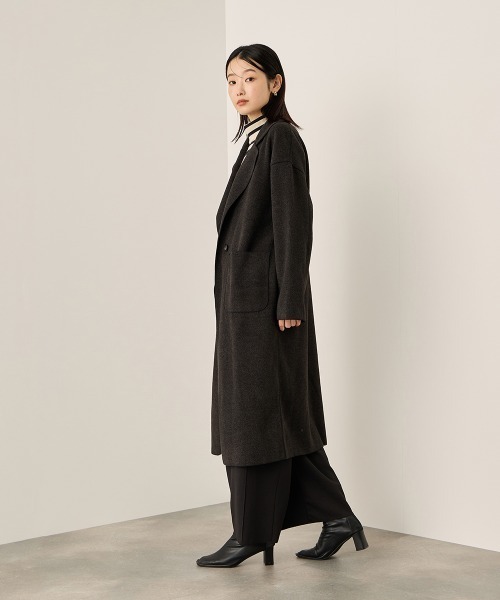 ketty(ケティ)の「ブランケットメルトンガウンコート(その他アウター・レディース・ベージュ/ダークグレー・M)」の4枚目の写真