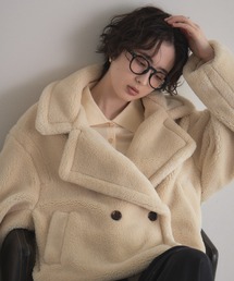 &. NOSTALGIA（アンドドットノスタルジア）の「テディボアビッグカラーショートコート（ダウンジャケット/コート）」