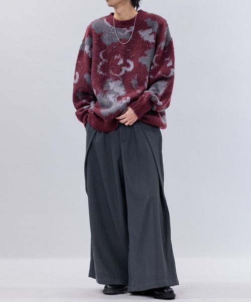 JOHN'S CLOSET（ジョンズクローゼット）の「【13】ギャバジン ワイド袴パンツ/スカンツ（スラックス・メンズ・チャコールグレー/ブラック/アイボリー・MEDIUM/LARGE）」の15枚目の写真