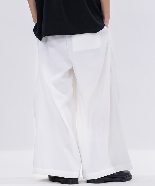 JOHN'S CLOSET（ジョンズクローゼット）の「【13】ギャバジン ワイド袴パンツ/スカンツ（スラックス・メンズ・チャコールグレー/ブラック/アイボリー・MEDIUM/LARGE）」の20枚目の写真