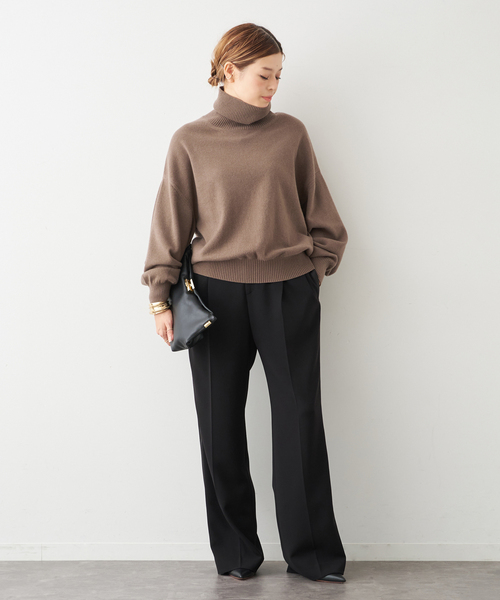 Deuxieme Classe(ドゥーズィエムクラス)の「*JUSPER タートルネック プルオーバー(ニット/セーター・レディース・ブラウン/ベージュ・FREE)」の10枚目の写真