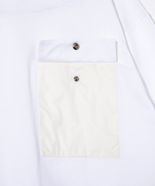 HERNO（ヘルノ）の「HERNO SUPERFINE COTTON JERSEY ヘルノ 胸ポケット スーパーファインコットン Tシャツ（Tシャツ/カットソー・メンズ・ホワイト系1・48）」の11枚目の写真