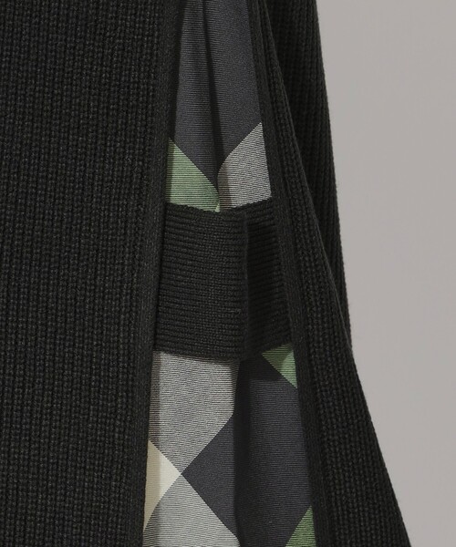 CB CRESTBRIDGE（シービークレストブリッジ）の「サイドチェック切替ニットワンピース（ワンピース・レディース・ダークネイビー/ブラック/ベージュ・M）」の14枚目の写真