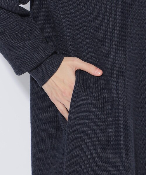 CB CRESTBRIDGE（シービークレストブリッジ）の「サイドチェック切替ニットワンピース（ワンピース・レディース・ダークネイビー/ブラック/ベージュ・M）」の19枚目の写真