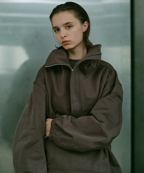 LE CIEL BLEU(ルシェルブルー)の「アノラックスエットシャツ / Anorak Sweatshirt(シャツ/ブラウス・レディース・ブラック/チャコールグレー/パープル・36)」の1枚目の写真