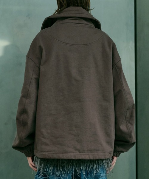 LE CIEL BLEU(ルシェルブルー)の「アノラックスエットシャツ / Anorak Sweatshirt(シャツ/ブラウス・レディース・ブラック/チャコールグレー/パープル・36)」の21枚目の写真