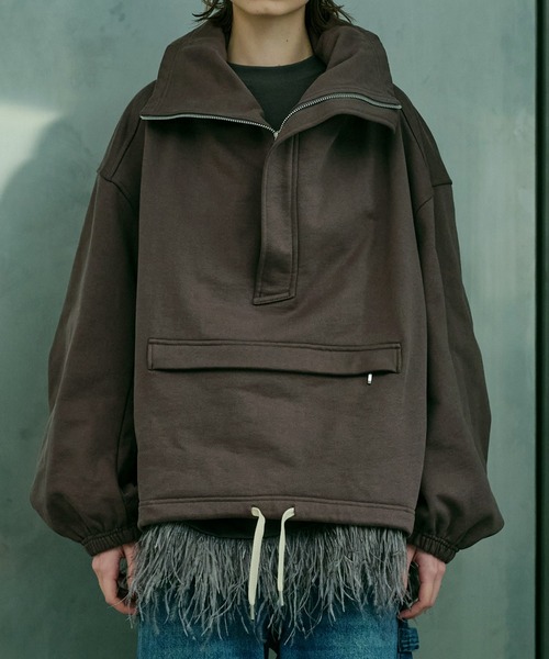 LE CIEL BLEU(ルシェルブルー)の「アノラックスエットシャツ / Anorak Sweatshirt(シャツ/ブラウス・レディース・ブラック/チャコールグレー/パープル・36)」の20枚目の写真