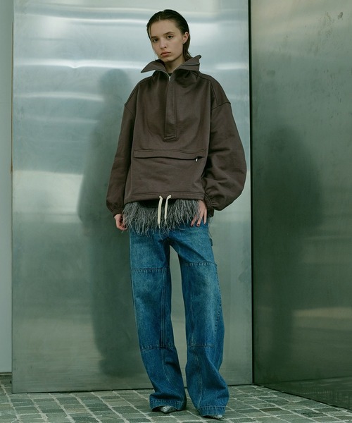 LE CIEL BLEU(ルシェルブルー)の「アノラックスエットシャツ / Anorak Sweatshirt(シャツ/ブラウス・レディース・ブラック/チャコールグレー/パープル・36)」の15枚目の写真