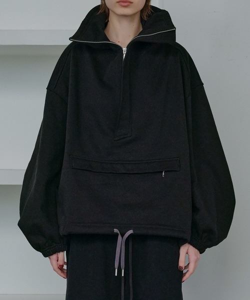 LE CIEL BLEU(ルシェルブルー)の「アノラックスエットシャツ / Anorak Sweatshirt(シャツ/ブラウス・レディース・ブラック/チャコールグレー/パープル・36)」の9枚目の写真