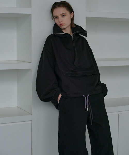 LE CIEL BLEU(ルシェルブルー)の「アノラックスエットシャツ / Anorak Sweatshirt(シャツ/ブラウス・レディース・ブラック/チャコールグレー/パープル・36)」の4枚目の写真