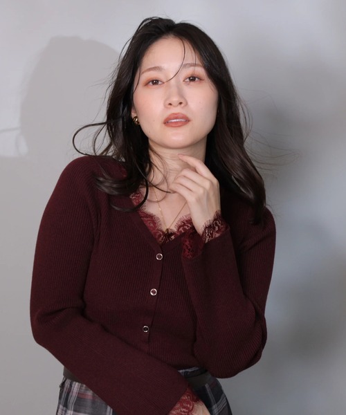 Apuweiser-riche レーストリムニットアンサンブル レーストリムニットアンサンブル（ニット/セーター）｜Apuweiser-riche