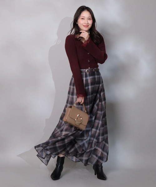 レーストリム2WAYカーデプルオーバー（ニット/セーター