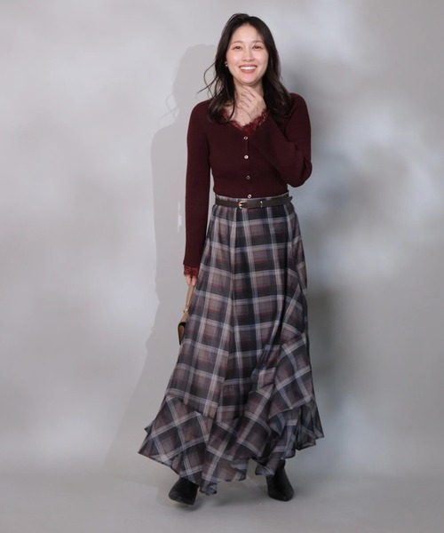 レーストリム2WAYカーデプルオーバー（ニット/セーター