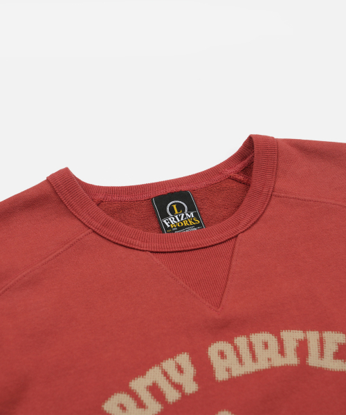 FRIZMWORKS(フリズムワークス)の「ARMY AIRFIELD SWEATSHIRT _ BURNT RED(スウェット・メンズ・その他・X-LARGE/SMALL/MEDIUM/LARGE)」の3枚目の写真