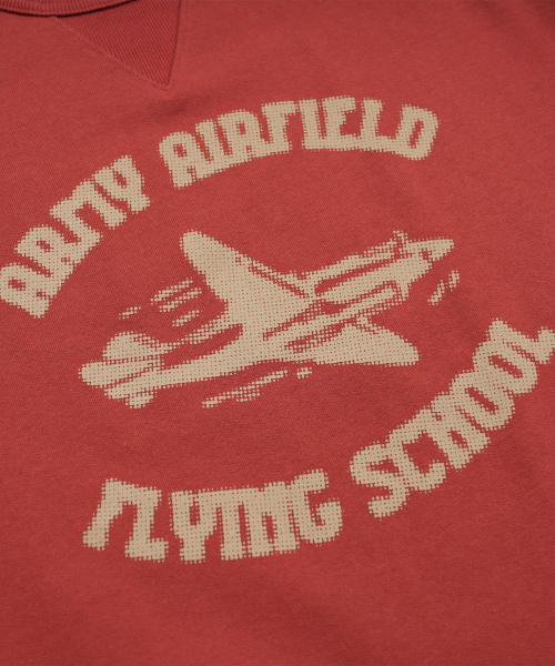 FRIZMWORKS(フリズムワークス)の「ARMY AIRFIELD SWEATSHIRT _ BURNT RED(スウェット・メンズ・その他・X-LARGE/SMALL/MEDIUM/LARGE)」の4枚目の写真