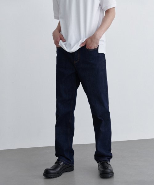 MUSINSA STANDARD（ムシンサスタンダード）の「KIPAS レギュラーフィットデニムパンツ [ディープインディゴ]（デニムパンツ・メンズ・その他・30/31/33/26/27/28/40/38/42/36/34/32/29）」の3枚目の写真