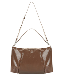 NICOLE MEGA SQUARE SHOULDER BAG_BROWN