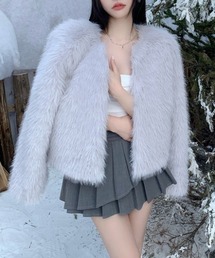ノーカラージャケット（フェイクファー）ファッション通販 - ZOZOTOWN