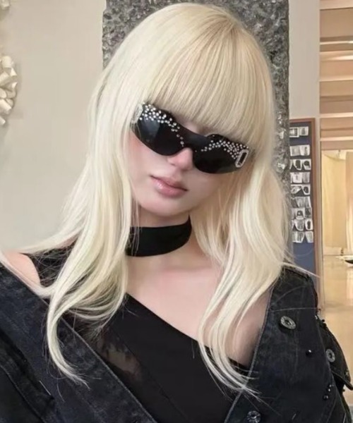 ViViDAY（ビビデー）の「ストーンサングラス（サングラス・レディース・ブラック・FREE）」の4枚目の写真