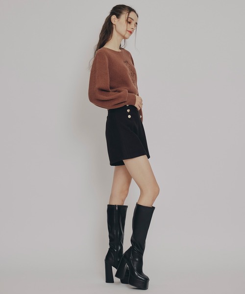 REDYAZEL(レディアゼル)の「ハイウエストマルチボタンショートパンツ(その他パンツ・レディース・ライトグレー/ブラック/オフホワイト・MEDIUM/SMALL)」の15枚目の写真