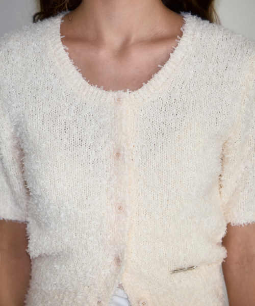 ROSEFRANTZ（ロゼフランツ）の「Puff Hairy Half Cardigan [Cream]（カーディガン/ボレロ・レディース・Cream・FREE）」の2枚目の写真