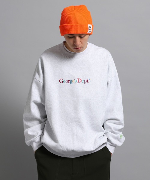 GEORGE'S(ジョージズ)の「カラー刺繍プルオーバー(Tシャツ/カットソー・メンズ・ホワイト/ネイビー・MEDIUM/LARGE)」の7枚目の写真