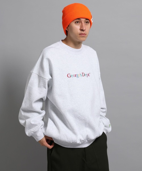 GEORGE'S(ジョージズ)の「カラー刺繍プルオーバー(Tシャツ/カットソー・メンズ・ホワイト/ネイビー・MEDIUM/LARGE)」の12枚目の写真