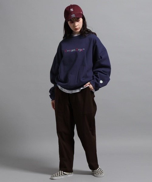 GEORGE'S(ジョージズ)の「カラー刺繍プルオーバー(Tシャツ/カットソー・メンズ・ホワイト/ネイビー・MEDIUM/LARGE)」の14枚目の写真