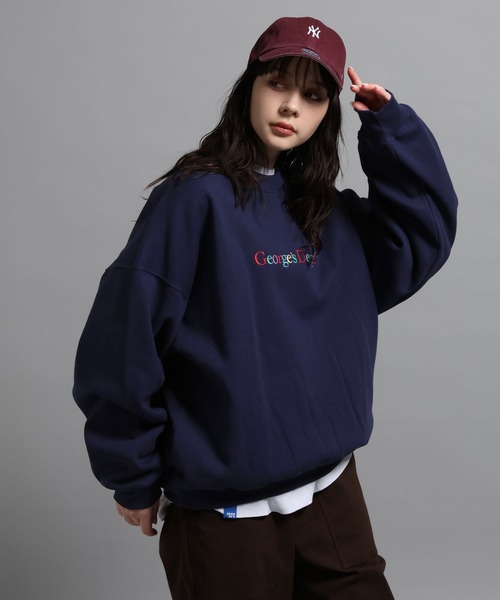 GEORGE'S(ジョージズ)の「カラー刺繍プルオーバー(Tシャツ/カットソー・メンズ・ホワイト/ネイビー・MEDIUM/LARGE)」の21枚目の写真