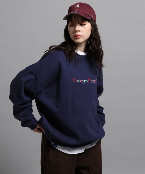 GEORGE'S(ジョージズ)の「カラー刺繍プルオーバー(Tシャツ/カットソー・メンズ・ホワイト/ネイビー・MEDIUM/LARGE)」の22枚目の写真