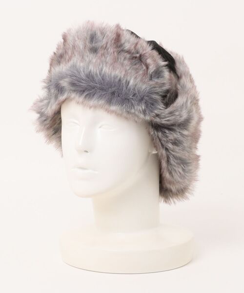 SPINNS(スピンズ)の「【NEW ERA/ニューエラ】2WAYトラッパーフライトキャップ/タウンユース/防寒×デザイン/ユニセックス(キャップ・メンズ・ブラック/ブラウン・L)」の5枚目の写真