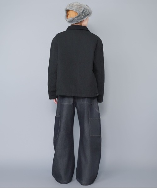 SPINNS(スピンズ)の「【NEW ERA/ニューエラ】2WAYトラッパーフライトキャップ/タウンユース/防寒×デザイン/ユニセックス(キャップ・メンズ・ブラック/ブラウン・L)」の9枚目の写真