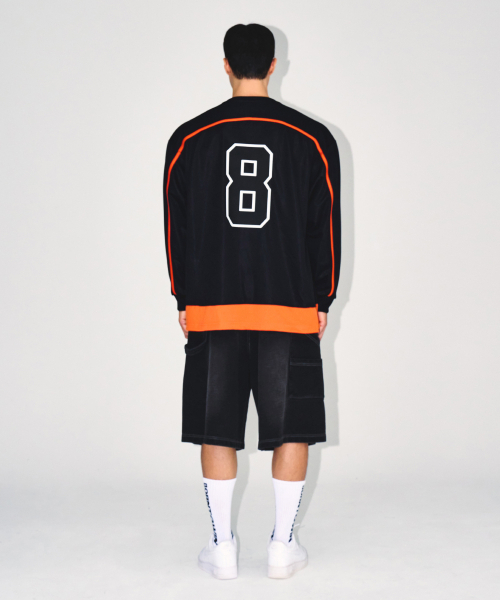 BORN TO WIN（ボーントゥウィン）の「LINE TAPING RUGBY LONG SLEEVE [BLACK]（Tシャツ/カットソー・メンズ・その他・1/2/3）」の5枚目の写真
