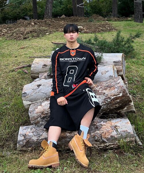 BORN TO WIN（ボーントゥウィン）の「LINE TAPING RUGBY LONG SLEEVE [BLACK]（Tシャツ/カットソー・メンズ・その他・1/2/3）」の7枚目の写真