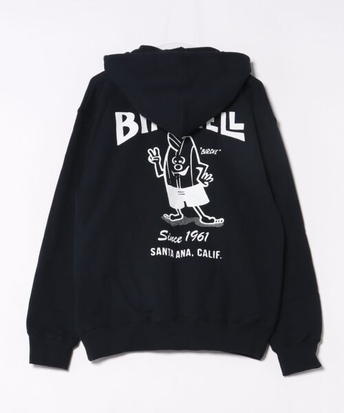BIRDWELL(バードウェル)の「【BIRDWELL/バードウェル】61 HOODIE-JP 日本別注 ブランドロゴ バックプリント パーカー フーディー(パーカー・メンズ・ヘザーグレー/ブラック/ネイビー・LARGE/X-LARGE/MEDIUM)」の8枚目の写真