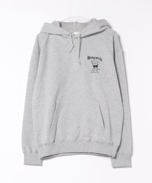 BIRDWELL(バードウェル)の「【BIRDWELL/バードウェル】61 HOODIE-JP 日本別注 ブランドロゴ バックプリント パーカー フーディー(パーカー・メンズ・ヘザーグレー/ブラック/ネイビー・LARGE/X-LARGE/MEDIUM)」の5枚目の写真