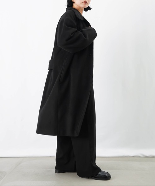 LUCA/LADY LUCK LUCA(ルカ/レディラックルカ)の「LC/LLL スタンドカラーロングコート(その他アウター・レディース・ブラック/チャコールグレー・FREE)」の14枚目の写真