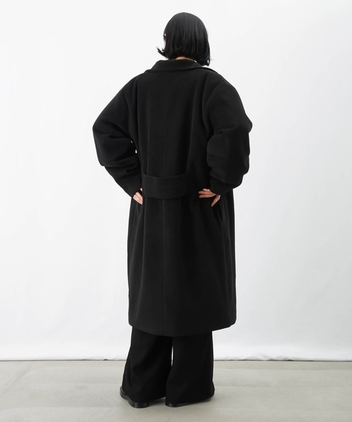 極美品⭐️Y-3 スタンドカラーコート スウェット生地 ブラック Lサイズ相当 セール】LC/LLL スタンドカラーロングコート（その他アウター）｜LUCA