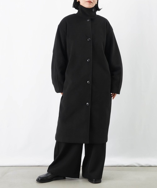 LUCA/LADY LUCK LUCA(ルカ/レディラックルカ)の「LC/LLL スタンドカラーロングコート(その他アウター・レディース・ブラック/チャコールグレー・FREE)」の15枚目の写真