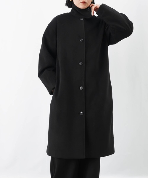 LUCA/LADY LUCK LUCA(ルカ/レディラックルカ)の「LC/LLL スタンドカラーロングコート(その他アウター・レディース・ブラック/チャコールグレー・FREE)」の11枚目の写真