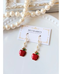 【MUURABBTI】りんごとパールのピアス(MA)