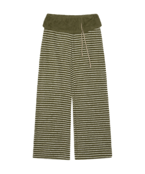 LARTIGENT(ラーティゼン)の「L21 COZY PLUFFY KNIT PANTS(OLIVE GREEN)(その他パンツ・レディース・その他・FREE)」の2枚目の写真