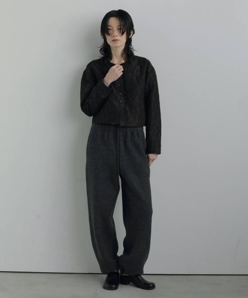 anuke（アンヌーク）の「Wool Drawstring Pants（デニムパンツ・レディース・グレー/チャコールグレー・36inch/38inch）」の3枚目の写真