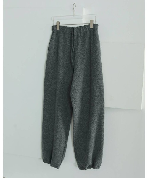 anuke（アンヌーク）の「Wool Drawstring Pants（デニムパンツ・レディース・グレー/チャコールグレー・36inch/38inch）」の9枚目の写真