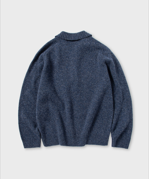 NONBLANK(ノンブランク)の「ウールカラー ニット_CAPTAIN NAVY(ニット/セーター・メンズ・その他・MEDIUM/LARGE/X-LARGE)」の2枚目の写真